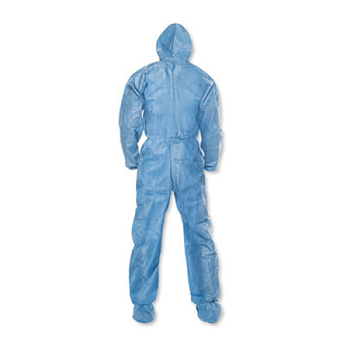 KleenGuard A20 Breathable Particle Protection Coveralls, X-Large, Blue, 24/Carton (58524)