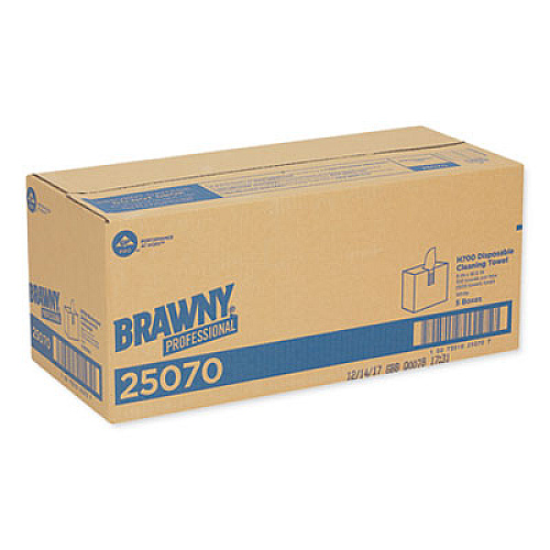 Brawny Professional Medium Weight HEF Shop Towels, 9 1/8 x 16 1/2, 100/Box, 5 Boxes/Carton (25070CT)
