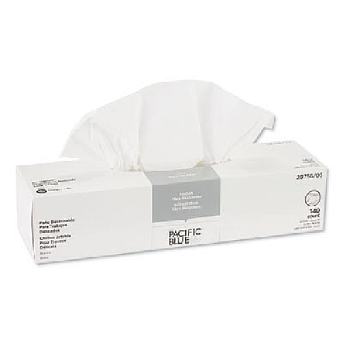 Georgia Pacific Professional Accuwipe Recycled 1-Ply Delicate Task Wipers,15x16 7/10,white, 14/box, 20 Box/ct (2975603)
