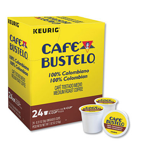Caf Bustelo 100 Percent Colombian K-Cups, 24/Box (6107)