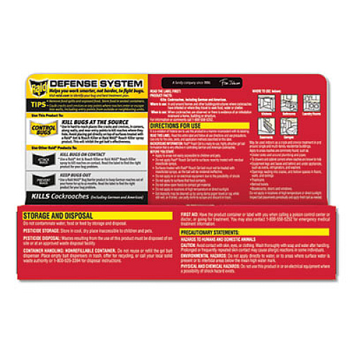 Raid Roach Gel, 1.5 oz Box, 8/Carton (697332)