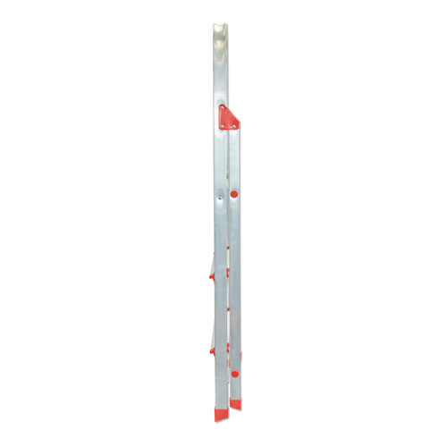 Louisville ALUMINUM EURO PLATFORM LADDER, 8 FT WORKING HEIGHT, 200 LBS CAPACITY, 3 STEP, ALUMINUM/RED (L234603)