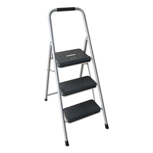 Louisville BLACK AND DECKER STEEL STEP STOOL, 3-STEP, 200 LB CAPACITY, GRAY (BXL436003)