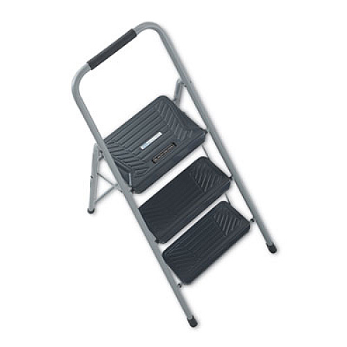 Louisville BLACK AND DECKER STEEL STEP STOOL, 3-STEP, 200 LB CAPACITY, GRAY (BXL436003)