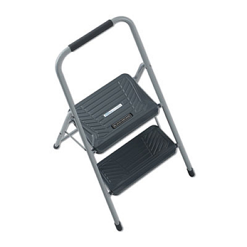 Louisville BLACK AND DECKER STEEL STEP STOOL, 2-STEP, 200 LB CAPACITY, GRAY (BXL436002)