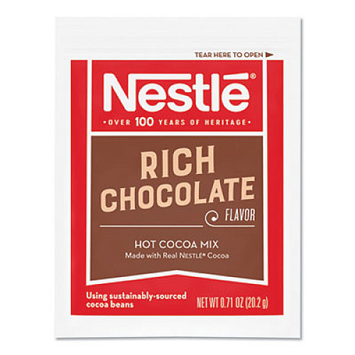 Nestl Hot Cocoa Mix, Rich Chocolate, .71oz, 50/Box (25485)