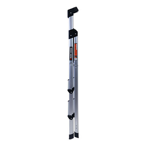 Louisville ALUMINUM STEP STOOL LADDER, 3-STEP, 225 LB CAPACITY, 20W X 31 SPREAD X 47H, SILVER (BXL226003S)