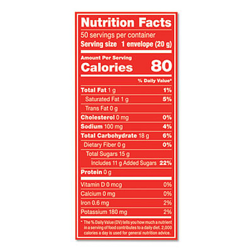 Nestl Hot Cocoa Mix, Dark Chocolate, 0.71 oz, 50/Box (70060)