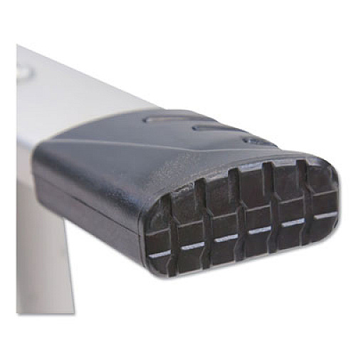 Louisville ALUMINUM STEP STOOL LADDER, 3-STEP, 225 LB CAPACITY, 20W X 31 SPREAD X 47H, SILVER (BXL226003S)