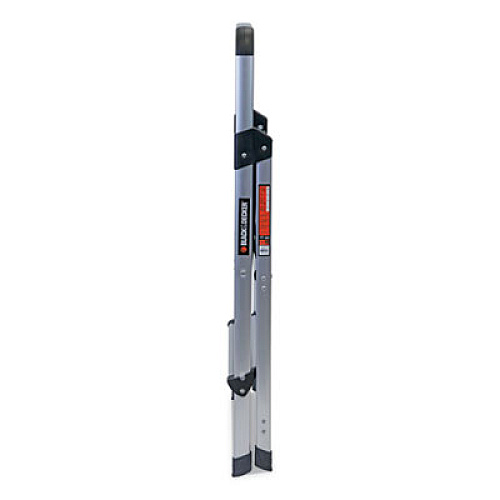 Louisville ALUMINUM STEP STOOL LADDER, 2-STEP, 225 LB CAPACITY, 18.5W X 23.5 SPREAD X 38.5H, SILVER (BXL226002)