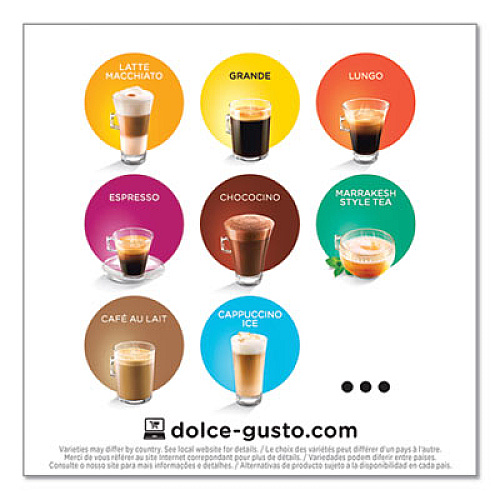 NESCAF Dolce Gusto Capsules, Cappuccino, 48/Carton (27376)