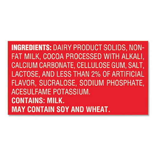 Nestl No-Sugar-Added Hot Cocoa Mix Envelopes, Rich Chocolate, 0.28 oz Packet, 30/Box (61411)