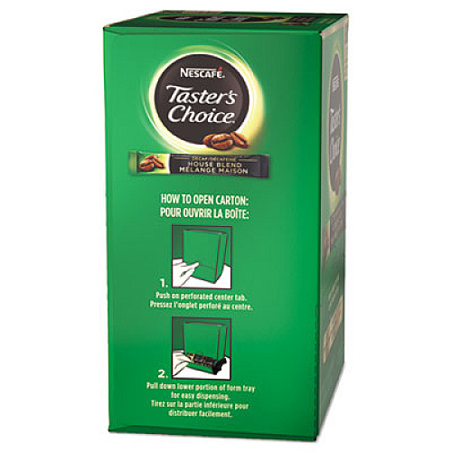 Nescaf Taster's Choice Stick Pack, Decaf, 0.06oz, 80/Box (66488)