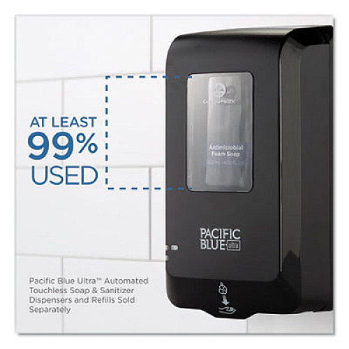 Georgia Pacific Professional Pacific Blue Ultra Automated Touchless Soap/Sanitizer Dispenser, 1,000 mL, 6.54 x 11.72 x 4, Black (53590)