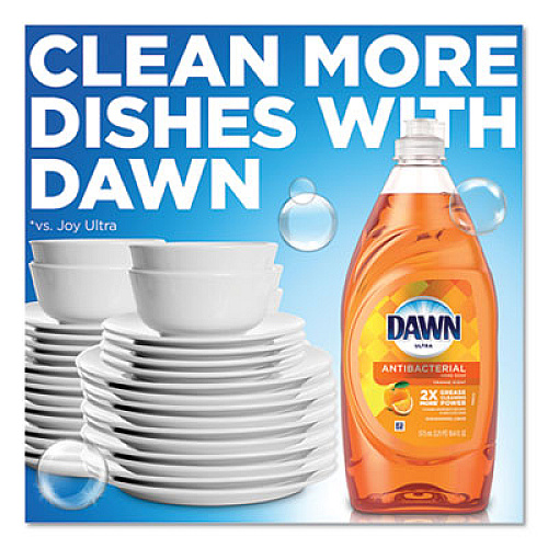 Dawn Ultra Antibacterial Dishwashing Liquid, Orange, 40 oz Bottle, 8/Carton (91092)
