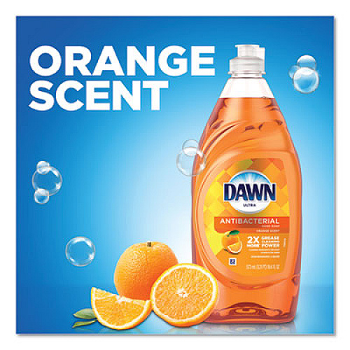 Dawn Ultra Antibacterial Dishwashing Liquid, Orange, 40 oz Bottle, 8/Carton (91092)