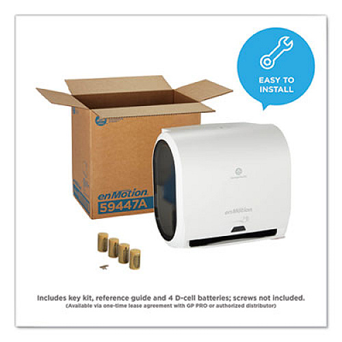 Georgia Pacific Professional enMotion Impulse 10 Automated Towel Dispenser, 9.25 x 14.6 x 14, White (59447A)