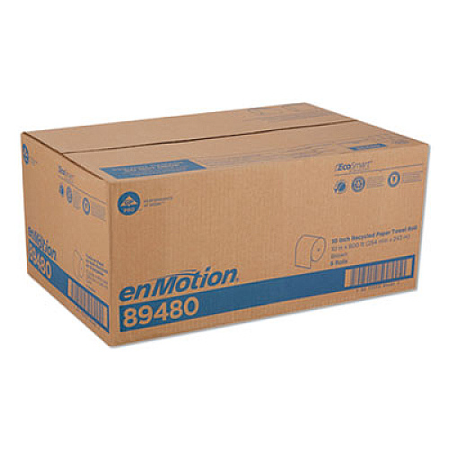 Georgia Pacific Professional enMotion High Capacity Roll Towel, 10" x 800 ft, Brown, 6 Rolls/Carton (89480)