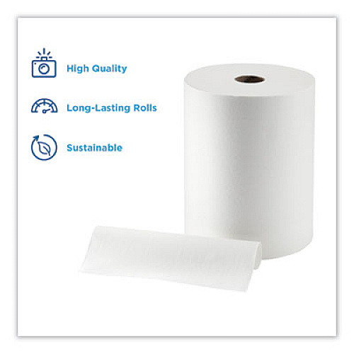 Georgia Pacific Professional enMotion Paper Towel High Capacity Rolls, 1-Ply, 10" x 800 ft, White, 6 Rolls/Carton (89460)