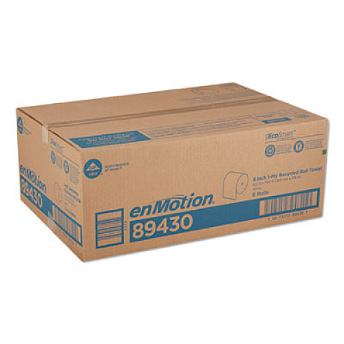 Georgia Pacific Professional enMotion EPA Compliant Paper Towel, 8.25" x 700 ft, White, 6 Packs/Carton (89430)