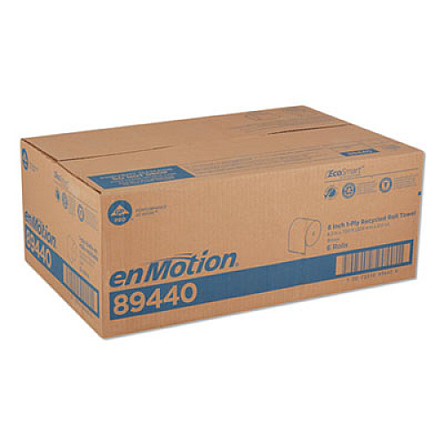 Georgia Pacific Professional enMotion EPA Compliant Touchless Roll Towels, 8.25" x 700 ft, Brown, 6/Carton (89440)