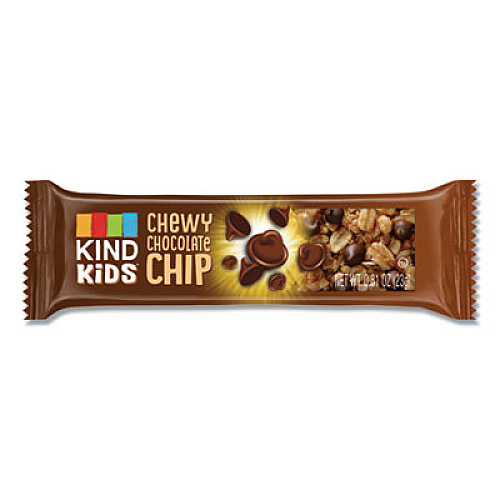 KIND Kids Bars, Chewy Chocolate Chip, 0.81 oz, 6/Pack (25987)