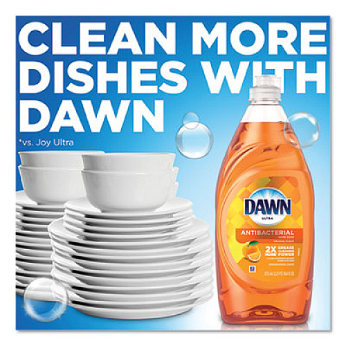 Dawn Ultra Antibacterial Dishwashing Liquid, Orange Scent, 28 oz Bottle, 8/Carton (97318)