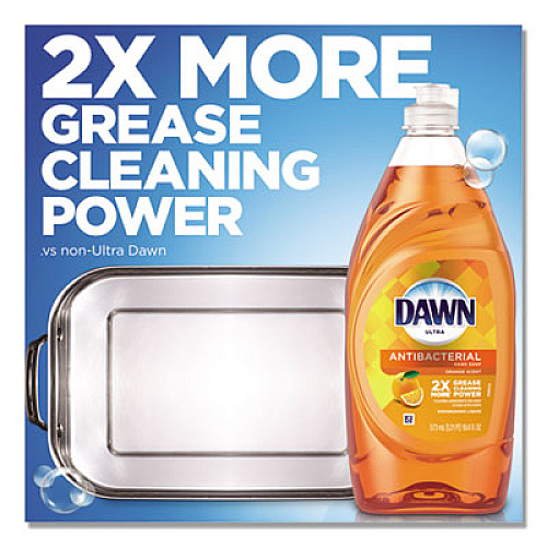 Dawn Ultra Antibacterial Dishwashing Liquid, Orange, 40 oz Bottle, 8/Carton (91092)