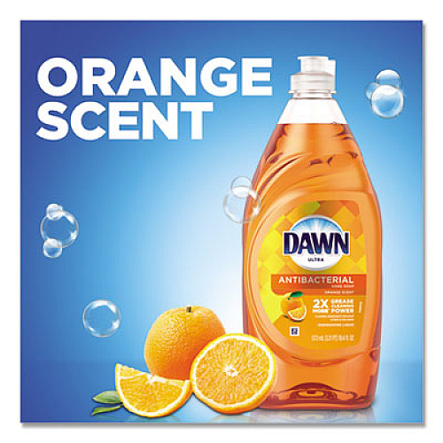Dawn Ultra Antibacterial Dishwashing Liquid, Orange Scent, 28 oz Bottle, 8/Carton (97318)