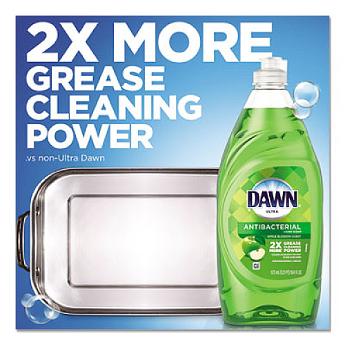 Dawn Ultra Antibacterial Dishwashing Liquid, Apple Blossom, 40 oz Bottle, 8/Carton (91093)