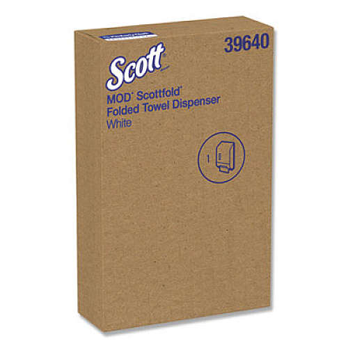 Kleenex Premiere Folded Towel Dispenser, 10.6 x 5.48 x 18.79, White (39640)