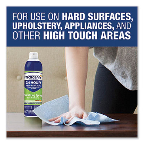 Microban 24-Hour Disinfectant Sanitizing Spray, Citrus, 15 oz Aerosol Spray (30130EA)