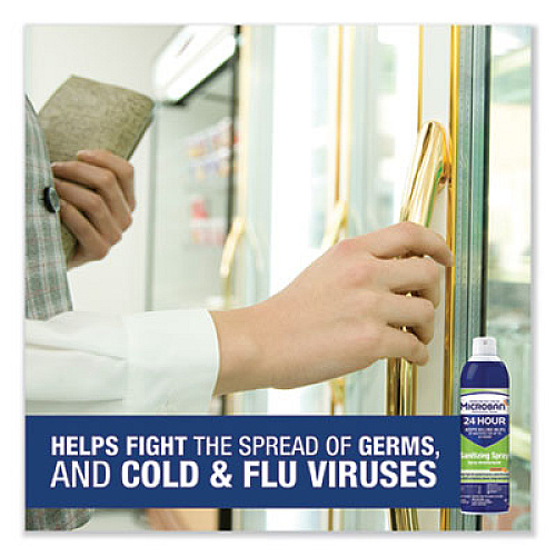Microban 24-Hour Disinfectant Sanitizing Spray, Citrus, 15 oz Aerosol Spray (30130EA)