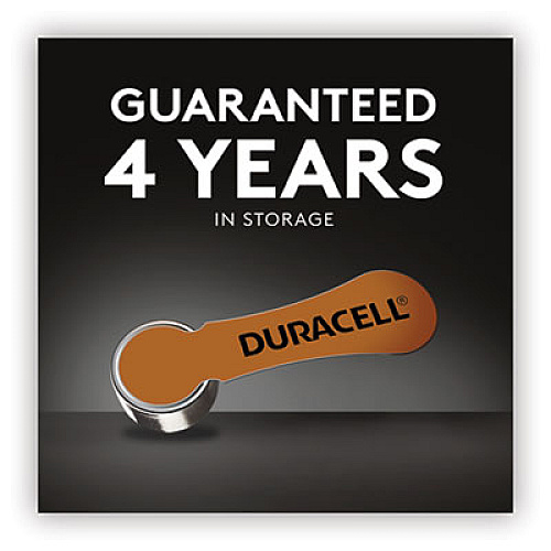 Duracell Hearing Aid Battery, #10, 8/Pack (DA10B8ZM10)