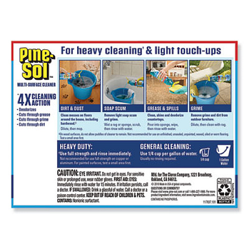 Pine-Sol Multi-Surface Cleaner, Sparkling Wave, 60 oz, 6 Bottles/Carton (40238)
