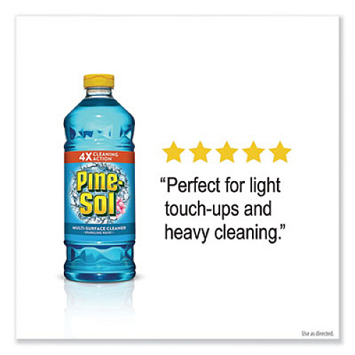Pine-Sol Multi-Surface Cleaner, Sparkling Wave, 60 oz, 6 Bottles/Carton (40238)