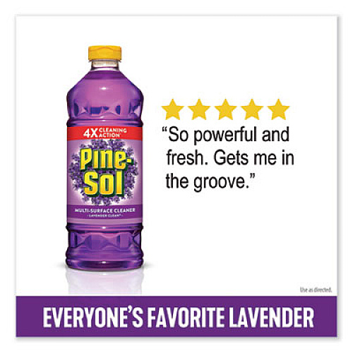 Pine-Sol Multi-Surface Cleaner, Lavender, 48oz Bottle, 8/carton (40272CT)