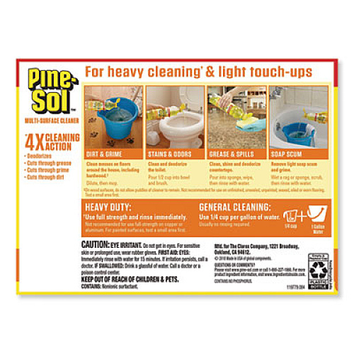 Pine-Sol Multi-Surface Cleaner, Lemon Fresh, 28 oz Bottle, 12/Carton (40187)
