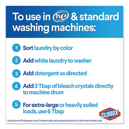 Clorox Control Bleach Crystals, Regular, 24 Oz Canister (31342EA)