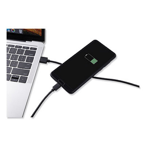 Innovera USB to USB C Cable, 6 ft, Black (IVR30014)