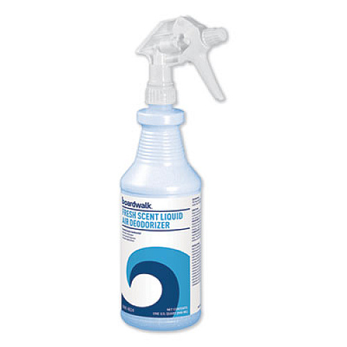 Boardwalk Fresh Scent RTU Liquid Air Deodorizer, 32 oz Spray Bottle, 12/Carton (4824)