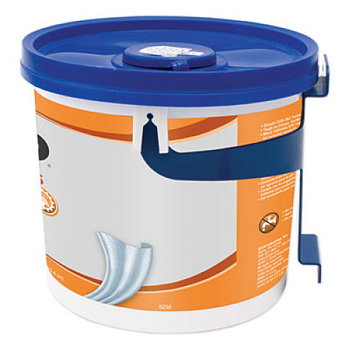 GOJO FAST TOWELS Hand Cleaning Towels, 9 x 10, Fresh Citrus, Blue, 130/Bucket, 4 Buckets/Carton (6298)