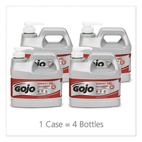GOJO Cherry Gel Pumice Hand Cleaner, Cherry Scent, 0.5 gal, 4/Carton (235604CT)