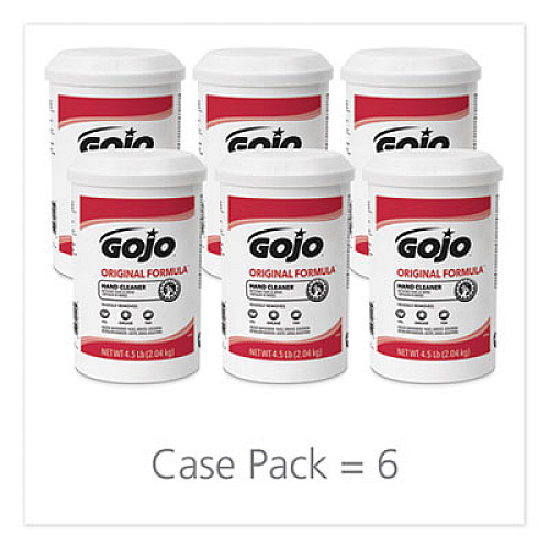 GOJO ORIGINAL FORMULA Hand Cleaner Creme, Unscented, 4.5 lb, White, 6/Carton (1115)