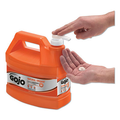 GOJO NATURAL ORANGE Pumice Hand Cleaner, Citrus Scent, 1 gal, 4/Carton (095504CT)