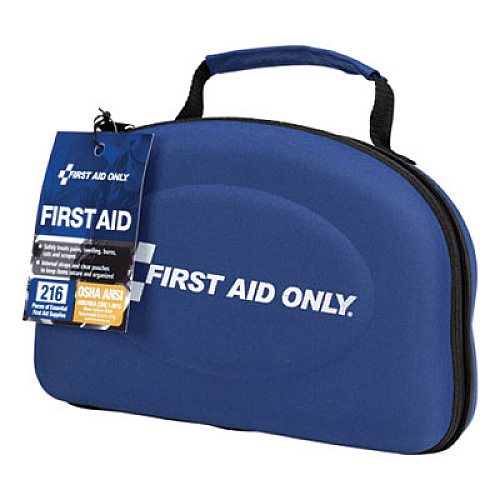 First Aid Only BULK ANSI 2015 COMPLIANT FIRST AID KIT, 211 PIECES, FABRIC CASE (91062)