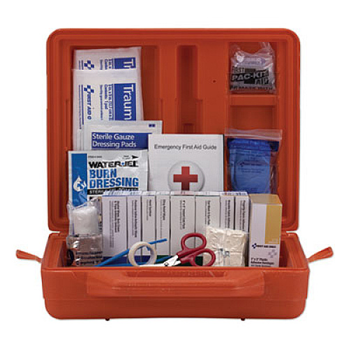 First Aid Only ANSI Class A+ First Aid Kit for 50 People, Weatherproof, 215 Pieces, Plastic Case (90699)