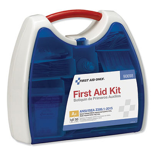 First Aid Only ANSI A+ 2015 ReadyCare First Aid Kit for Up to 50 People, 238 Pieces, Plastic Case (90698)