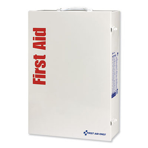 First Aid Only ANSI Class B+ 4 Shelf First Aid Station with Medications, 1,461 Pieces, Metal Case (90576)