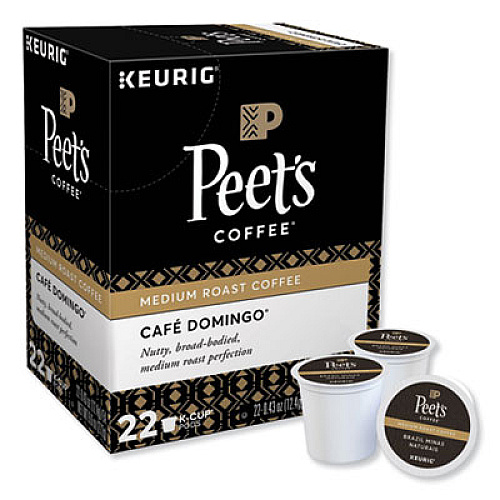 Peet's Coffee & Tea Cafe Domingo K-Cups, 22/Box (6543)
